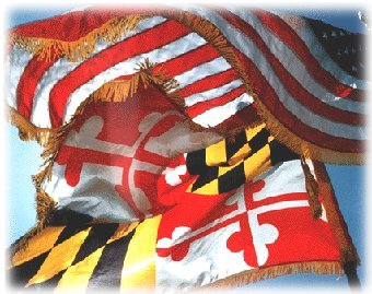 [photograph of Maryland and U.S.
flags
(2flags7.jpg)]